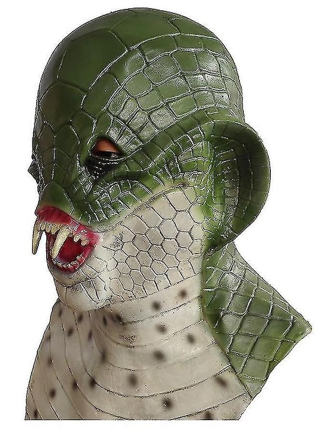 snake head at face mask silicone latex