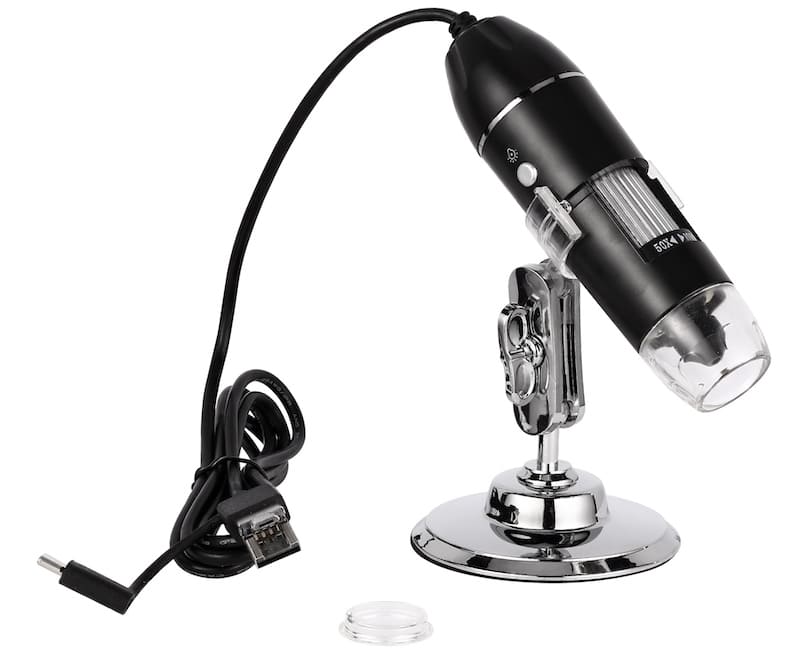 USB digital microscope handheld na may stand