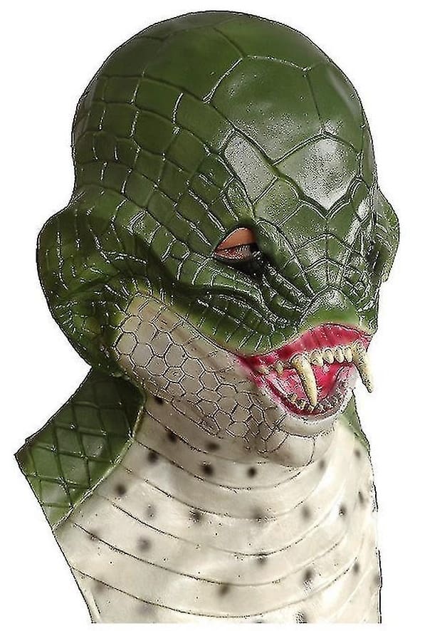 green snake mask para sa mukha na gawa sa isang silicone