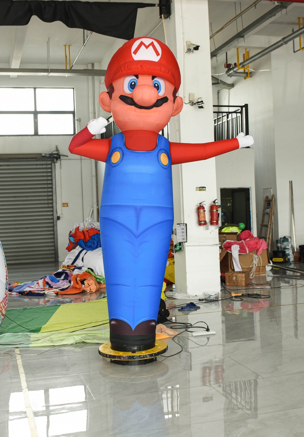 Inflatable blow up dancer - Sky baloon air guy na may blower + LED lights na super mario