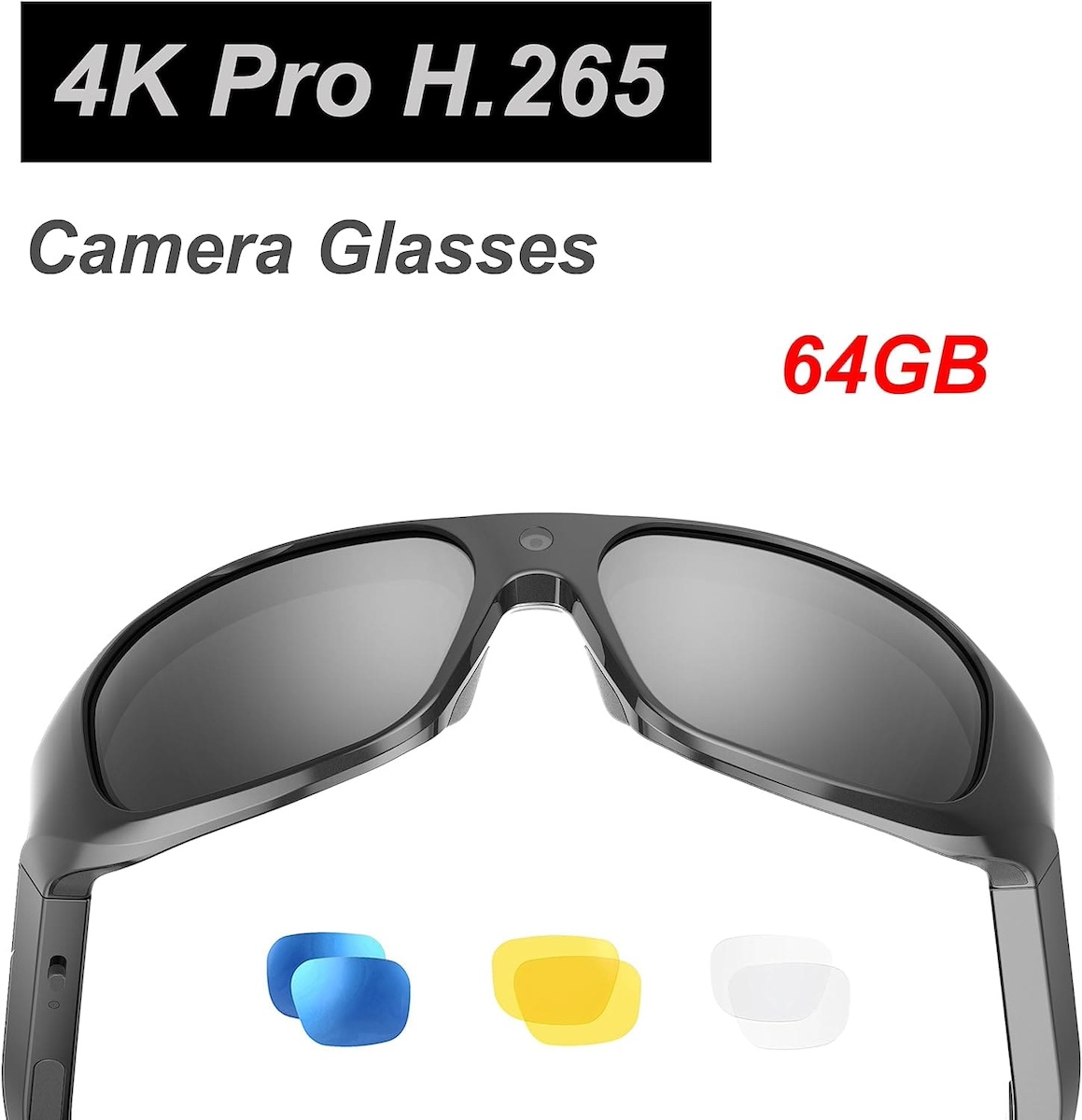 Mga smart glass na may 4K camera