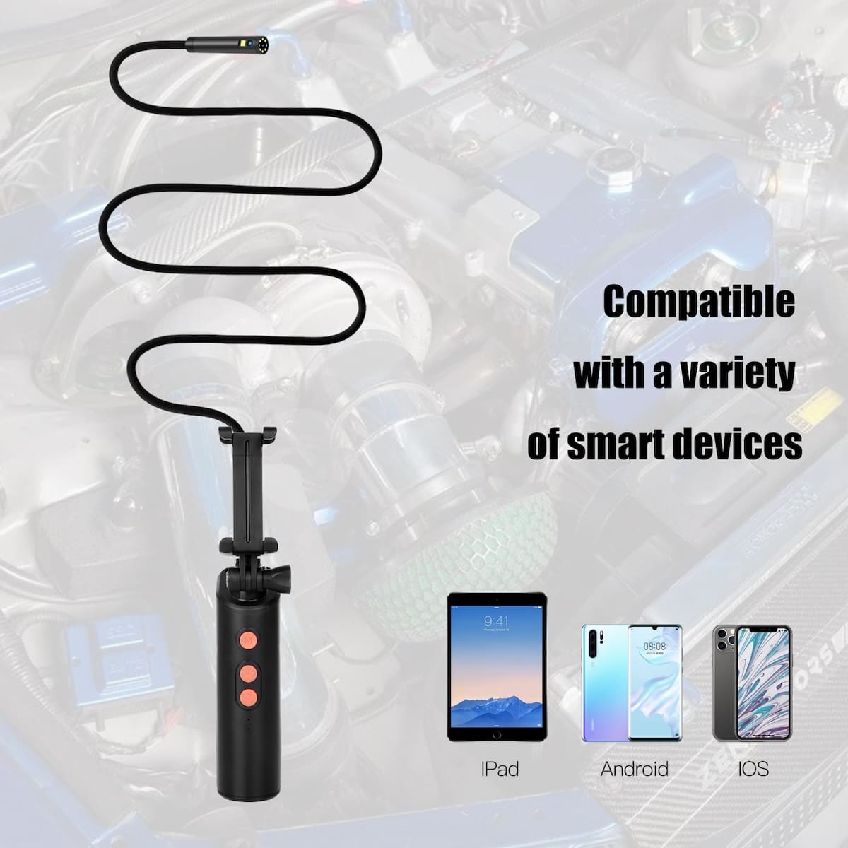 endoscope inspection camera para sa ios at android mobile smartphone