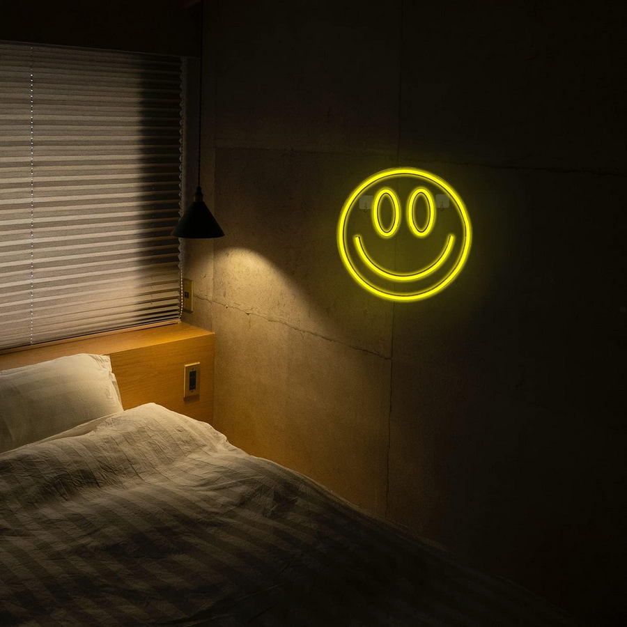 smiley light LED inscription logo advertising smile