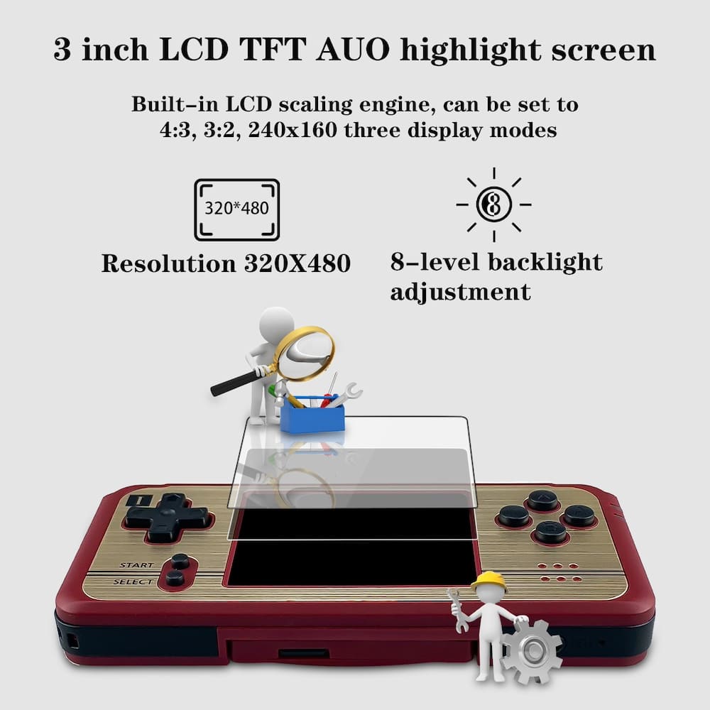 Hand-held game console para sa mga bata o matatanda