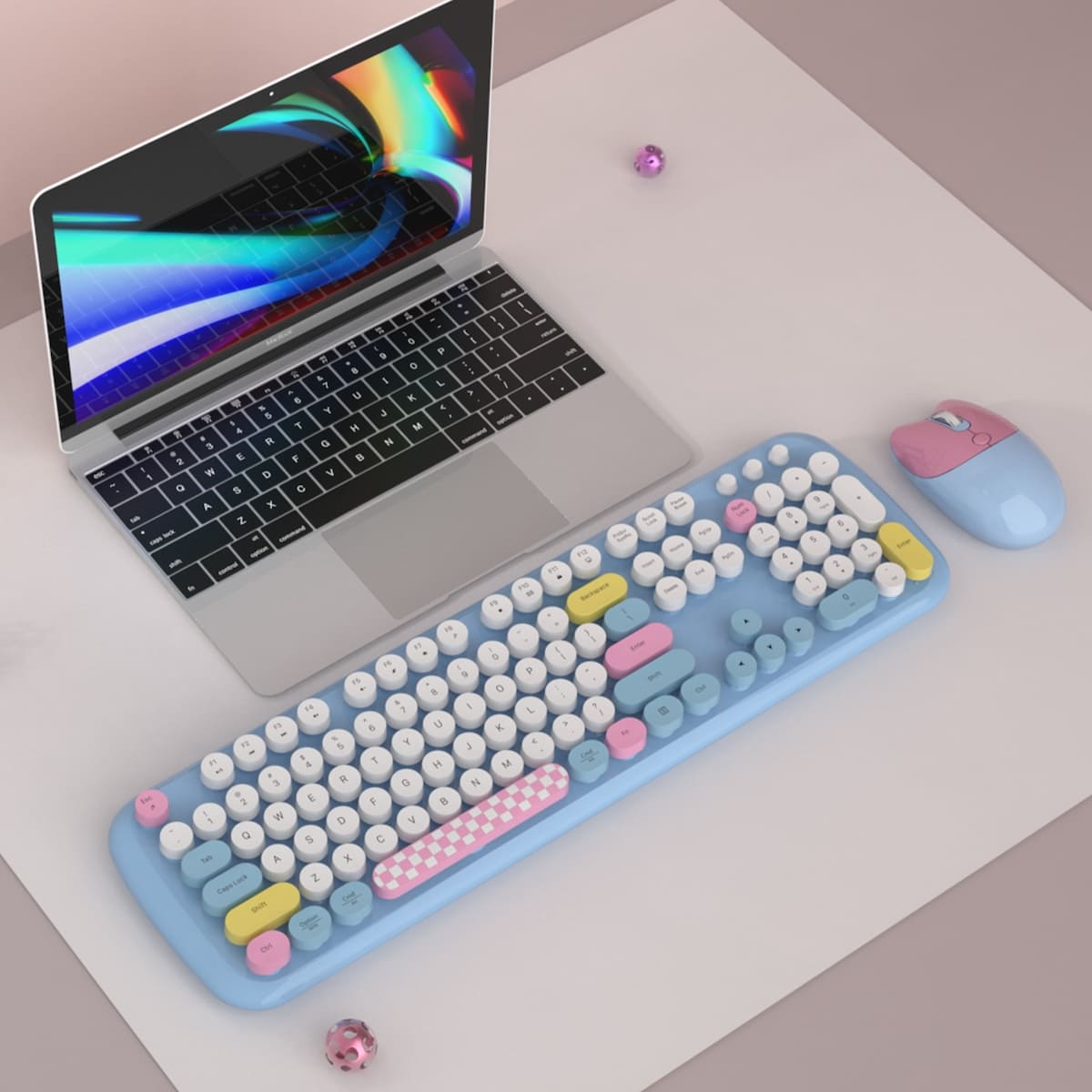 Wireless na keyboard at mouse