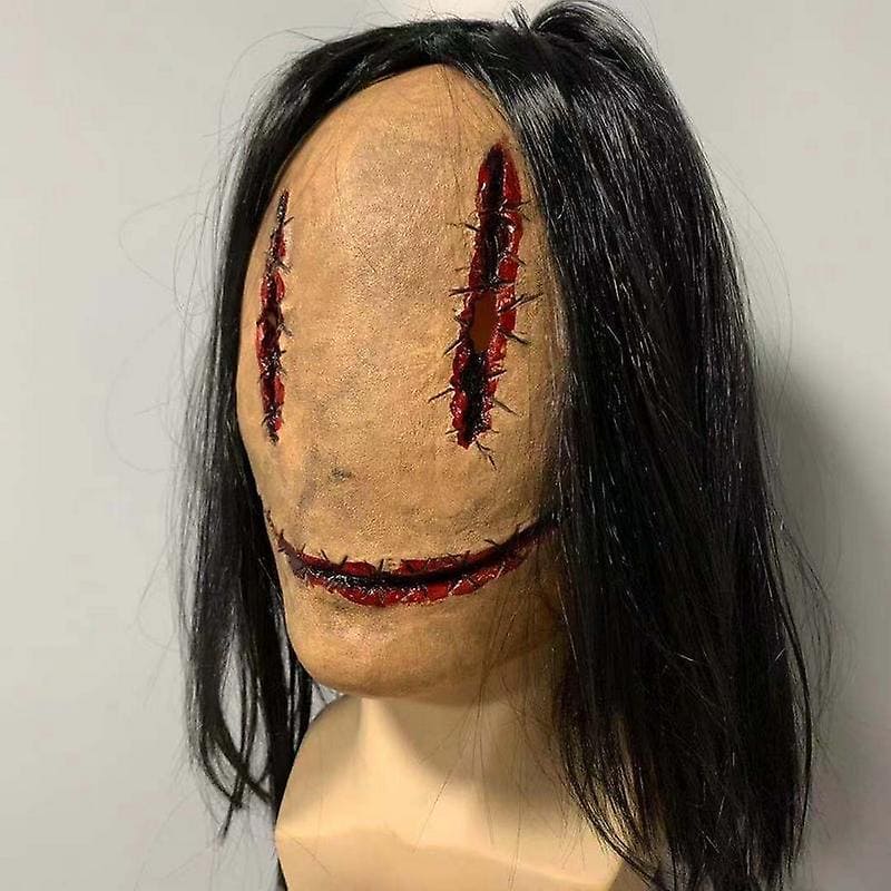 horror woman mask silicone latex sa mukha at ulo