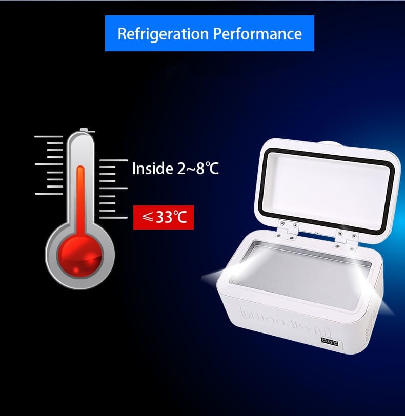 maliit na refrigerator para sa mga gamot o iba pang bagay na nangangailangan ng paglamig