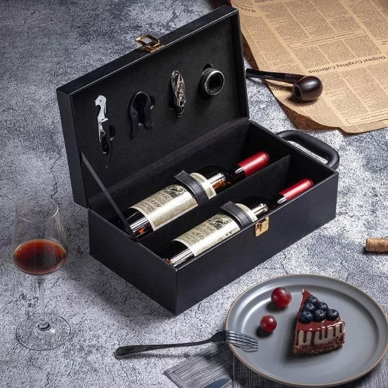 luxury wine box gift basket set